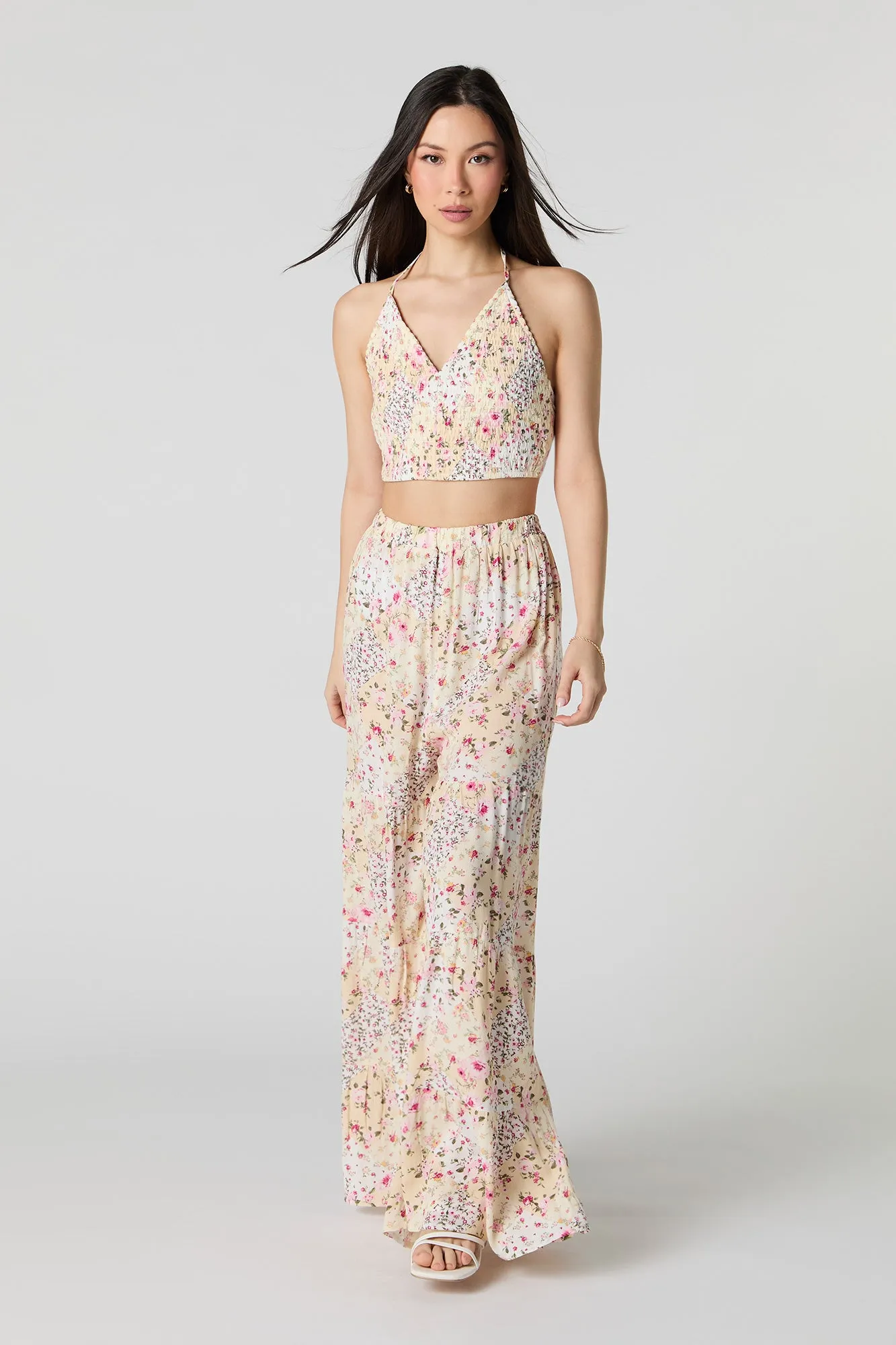 Smocked V-Neck Halter Top sold by Urban Planet product image thumbnail 3