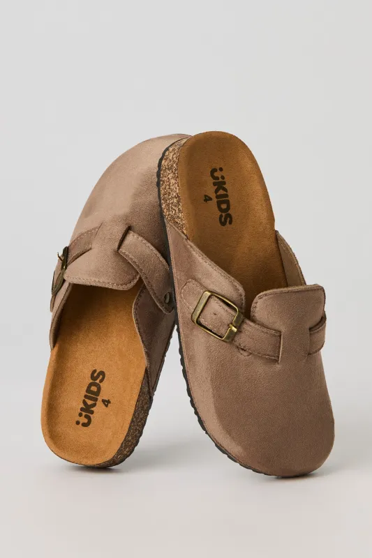 Boys Faux Suede Cork Slide sold by Urban Planet