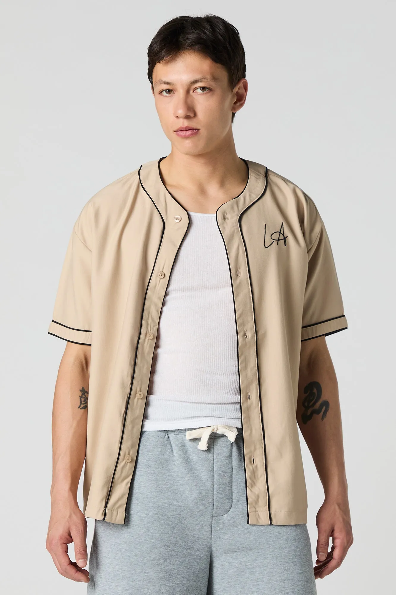 LA Embroidered Jersey Top sold by Urban Planet product image thumbnail 2