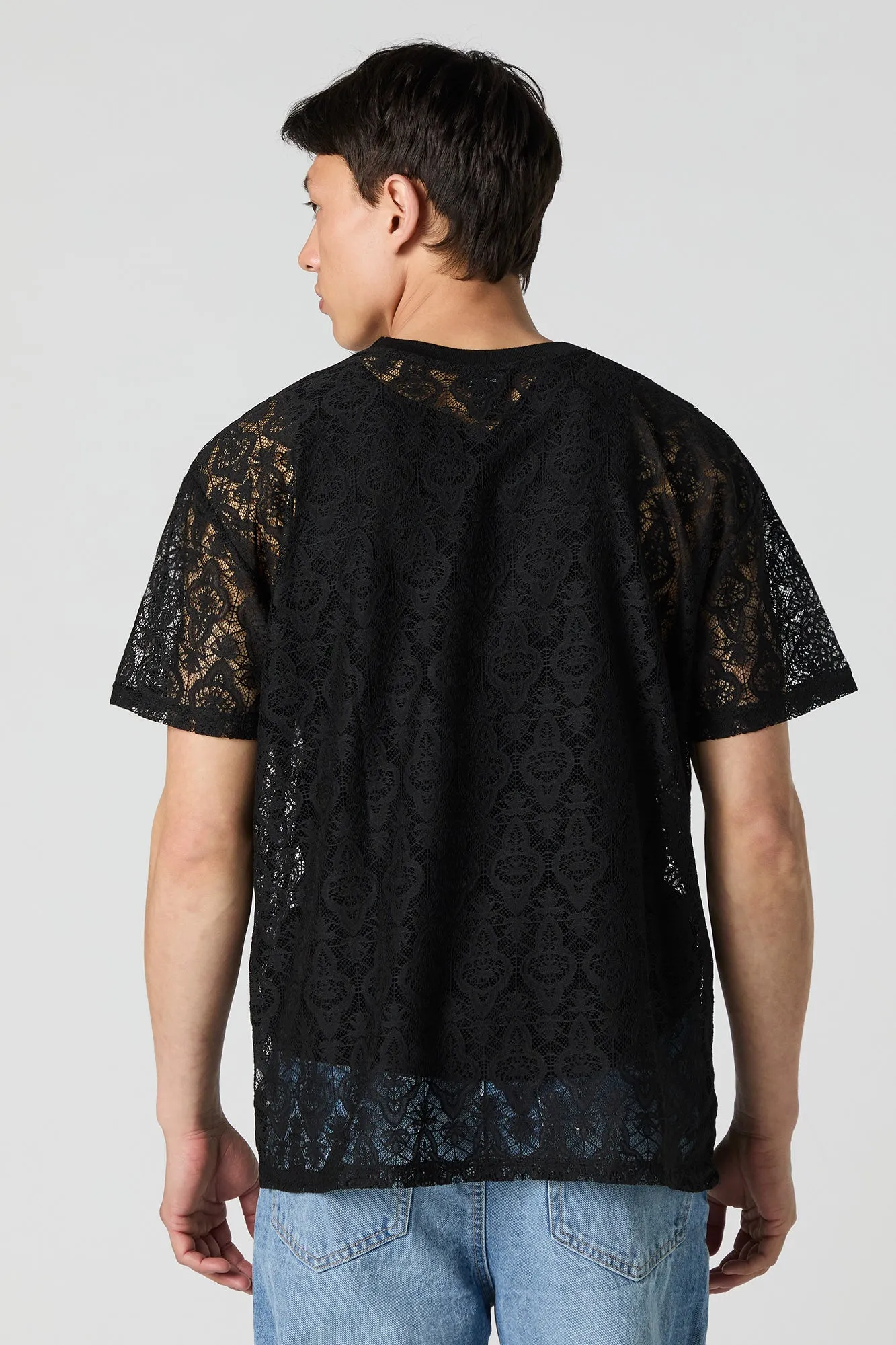 Lace Design T-Shirt sold by Urban Planet product image thumbnail 5