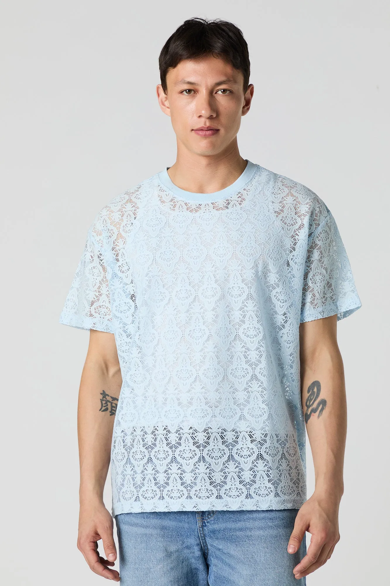 Lace Design T-Shirt sold by Urban Planet