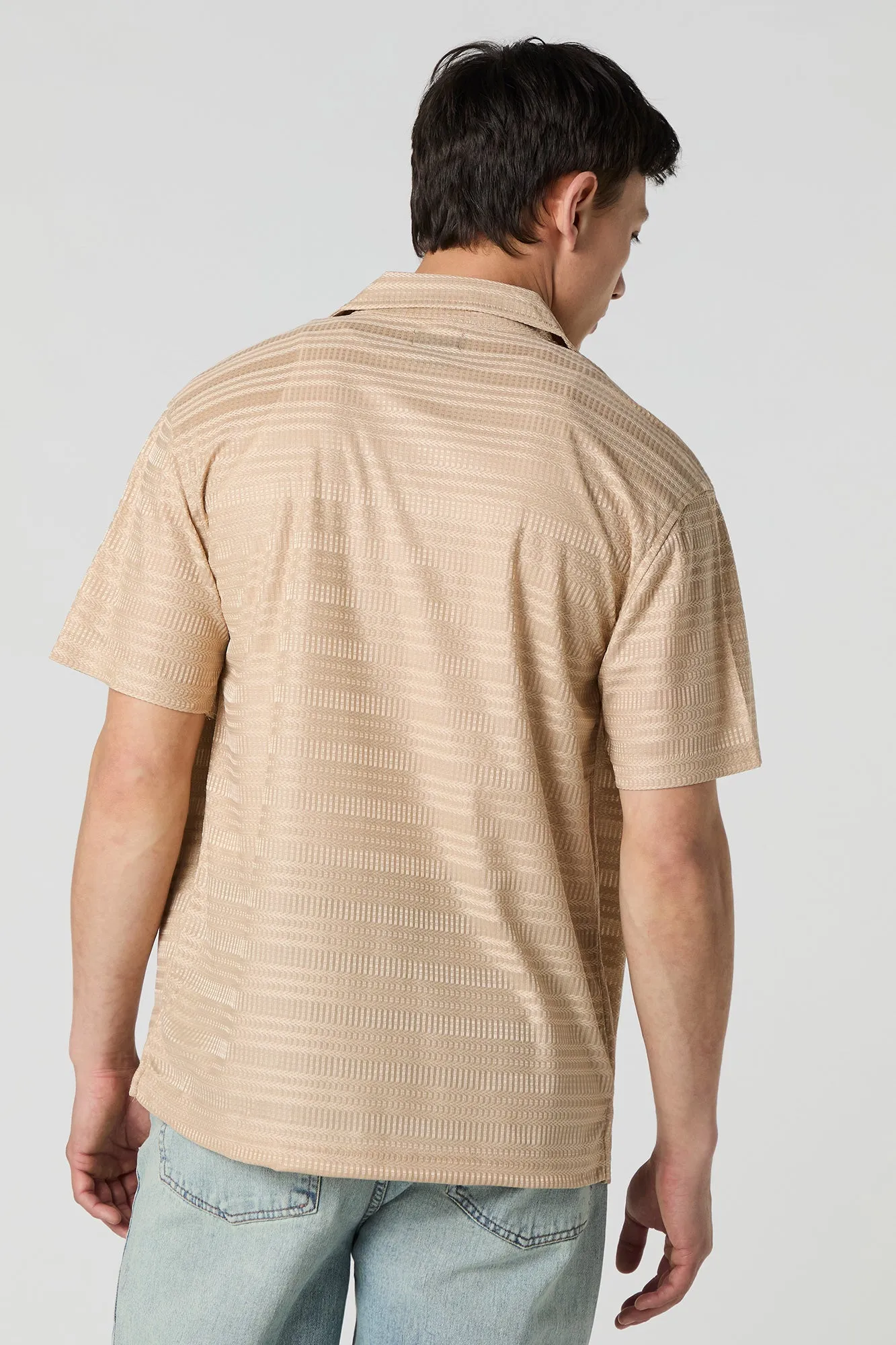 Textured Button-Up Collared Top sold by Urban Planet product image thumbnail 2