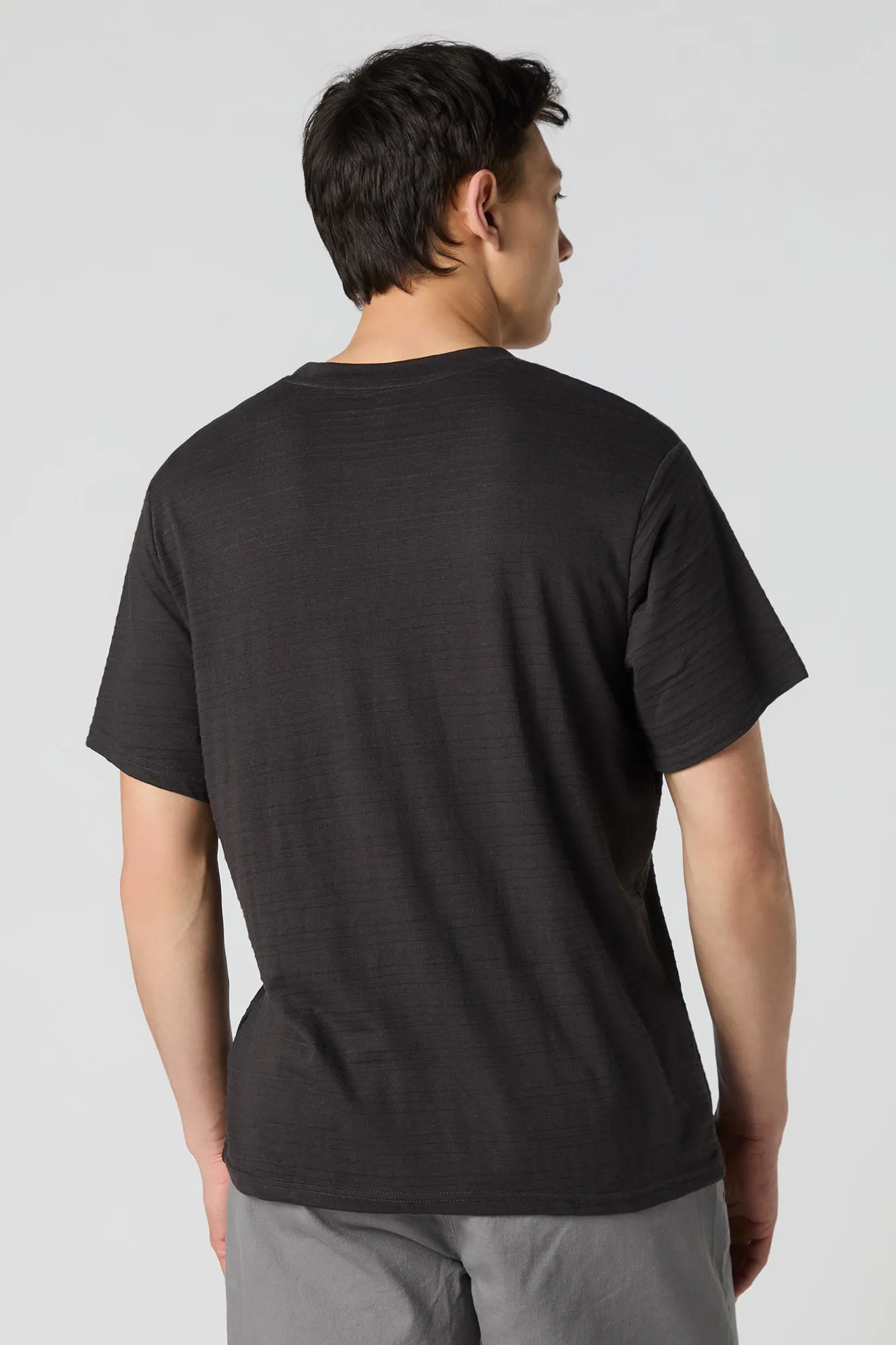 Textured Striped T-Shirt sold by Urban Planet product image thumbnail 2