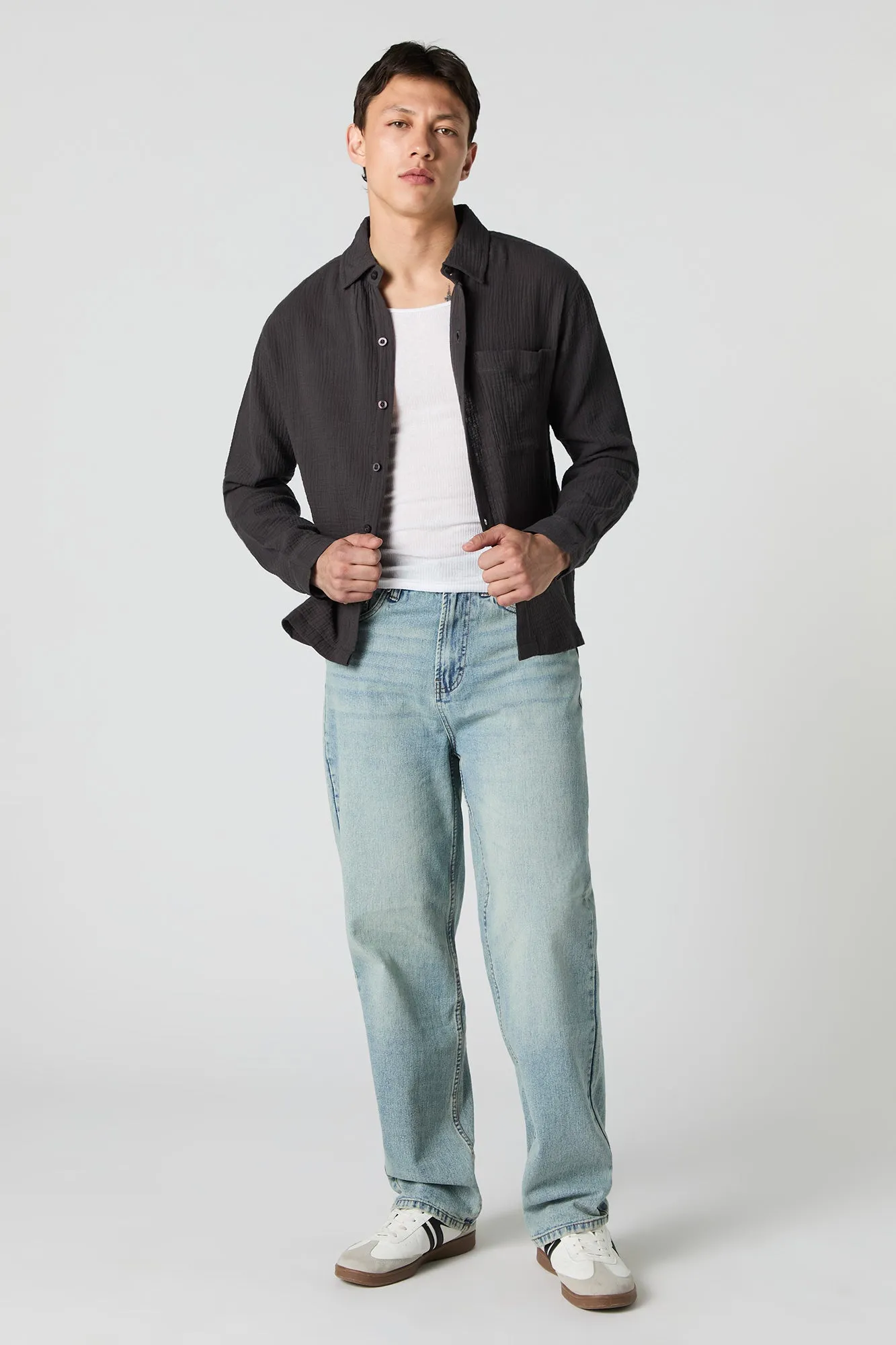 Haut boutonné avec col sold by Urban Planet product image thumbnail 3