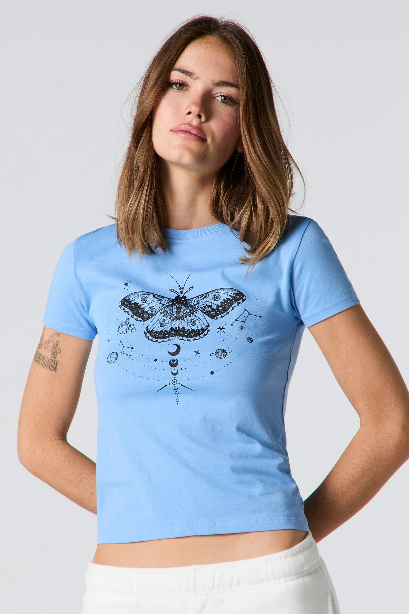 T-shirt ajusté à imprimé Papillon sold by Urban Planet