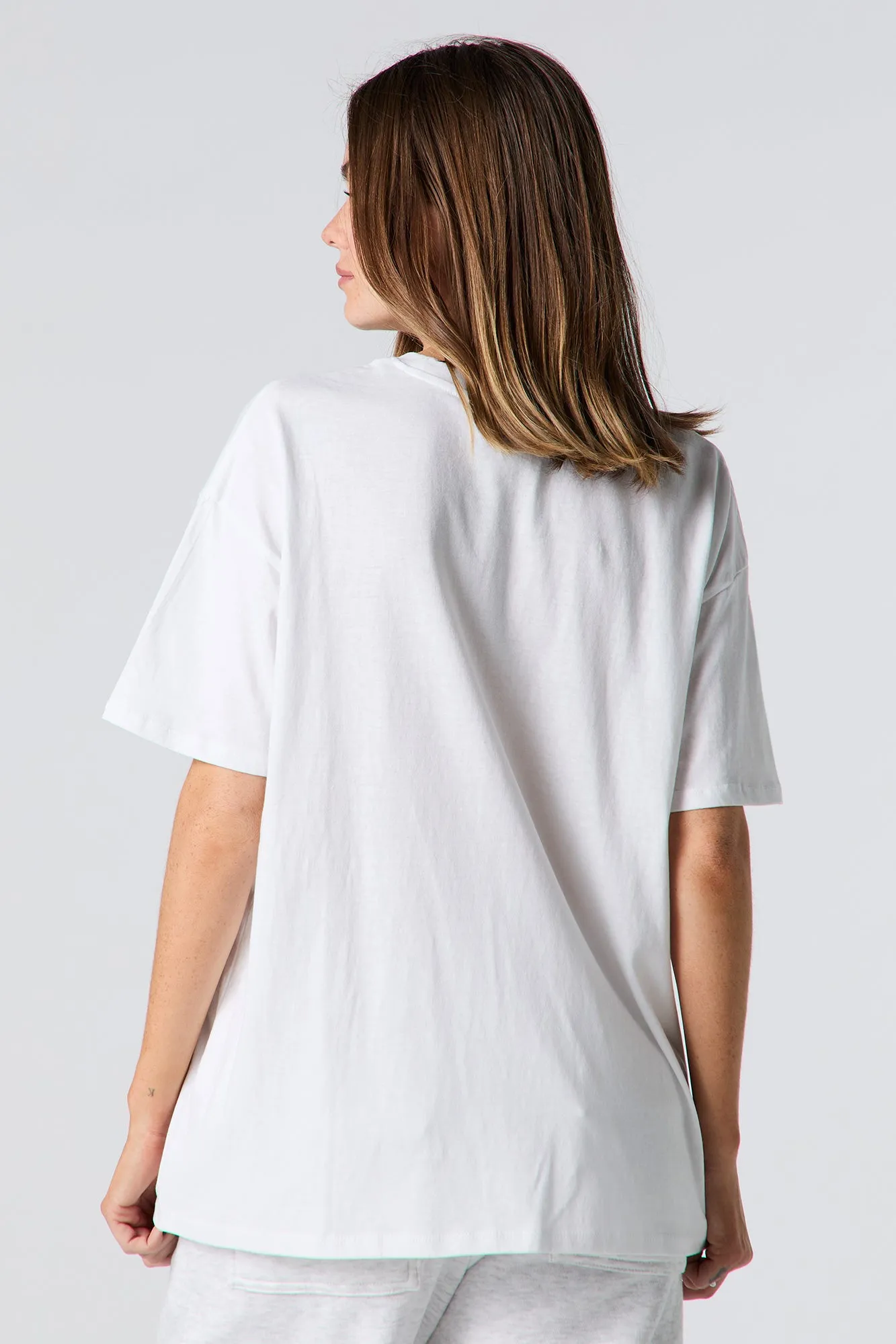 T-shirt de coupe garçonne à imprimé Get Ready With Stitch sold by Urban Planet product image thumbnail 2