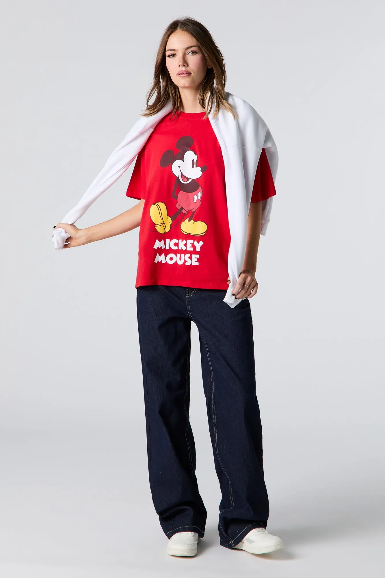 Mickey Mouse Graphic Boyfriend T-Shirt sold by Urban Planet product image thumbnail 3