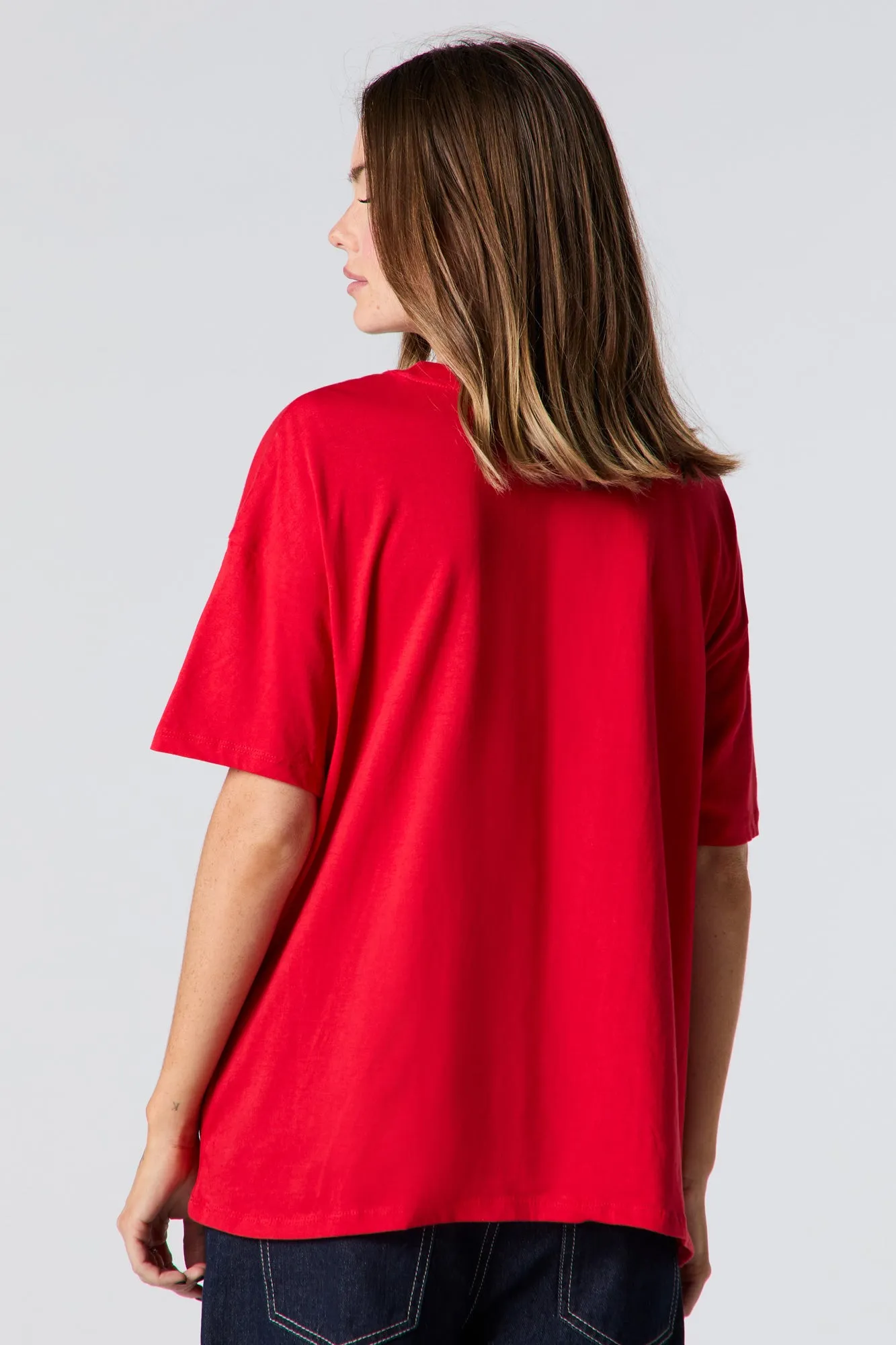 T-shirt de coupe garçonne à imprimé Mickey Mouse sold by Urban Planet product image thumbnail 2