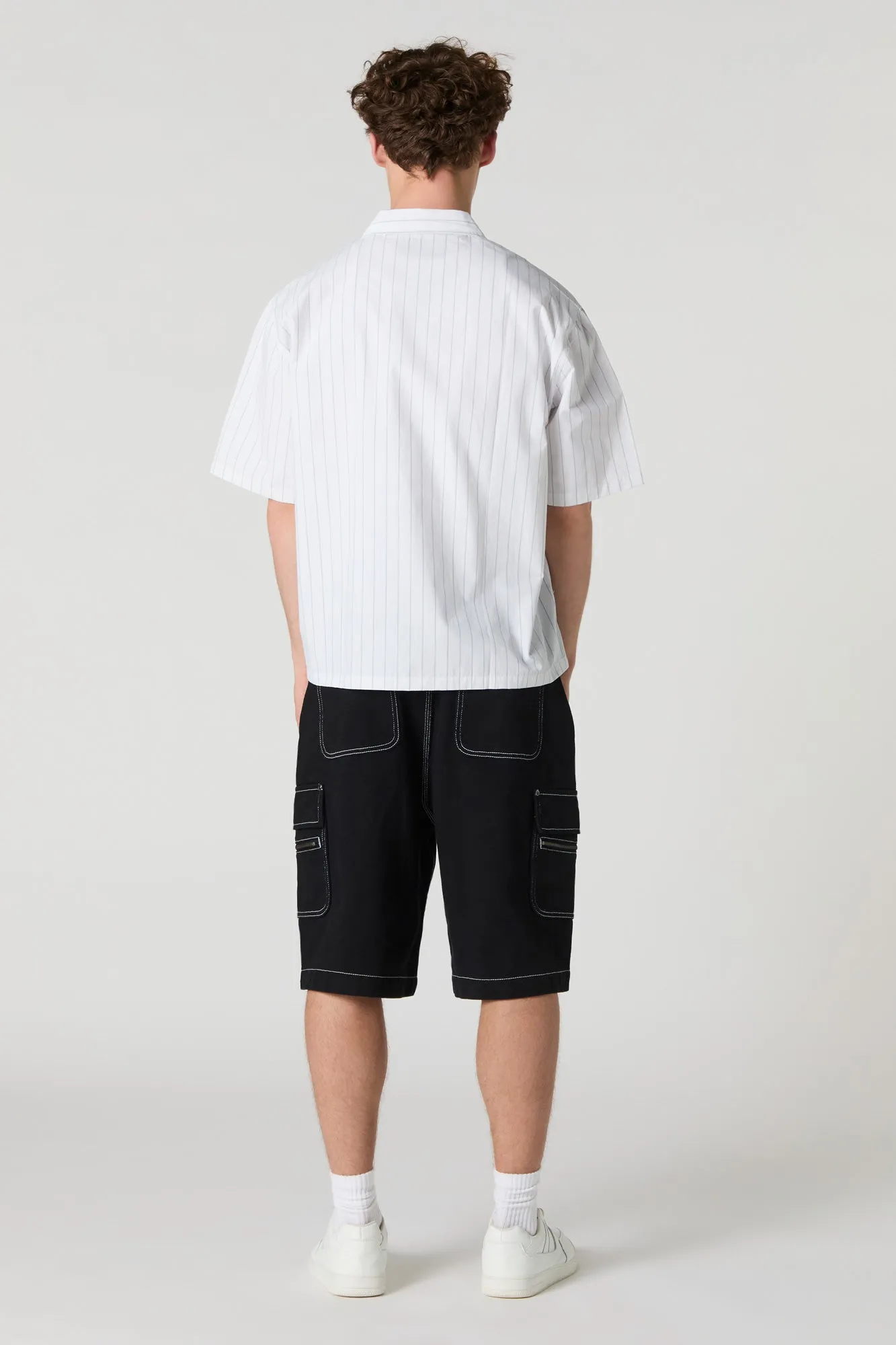Longline Zipper Cargo Short sold by Urban Planet product image thumbnail 3