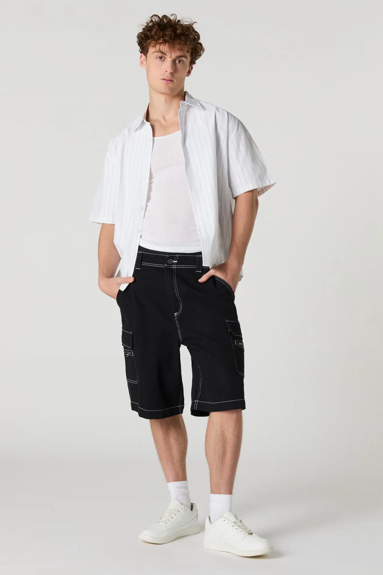 Short cargo long avec fermeture à glissière sold by Urban Planet product image thumbnail 2