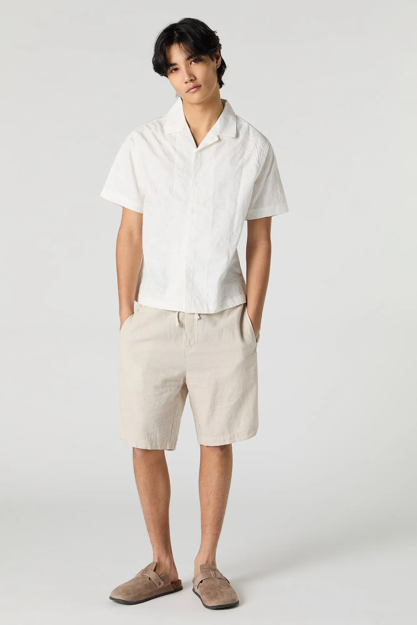 Floral Embroidered Button-Up Top sold by Urban Planet product image thumbnail 3