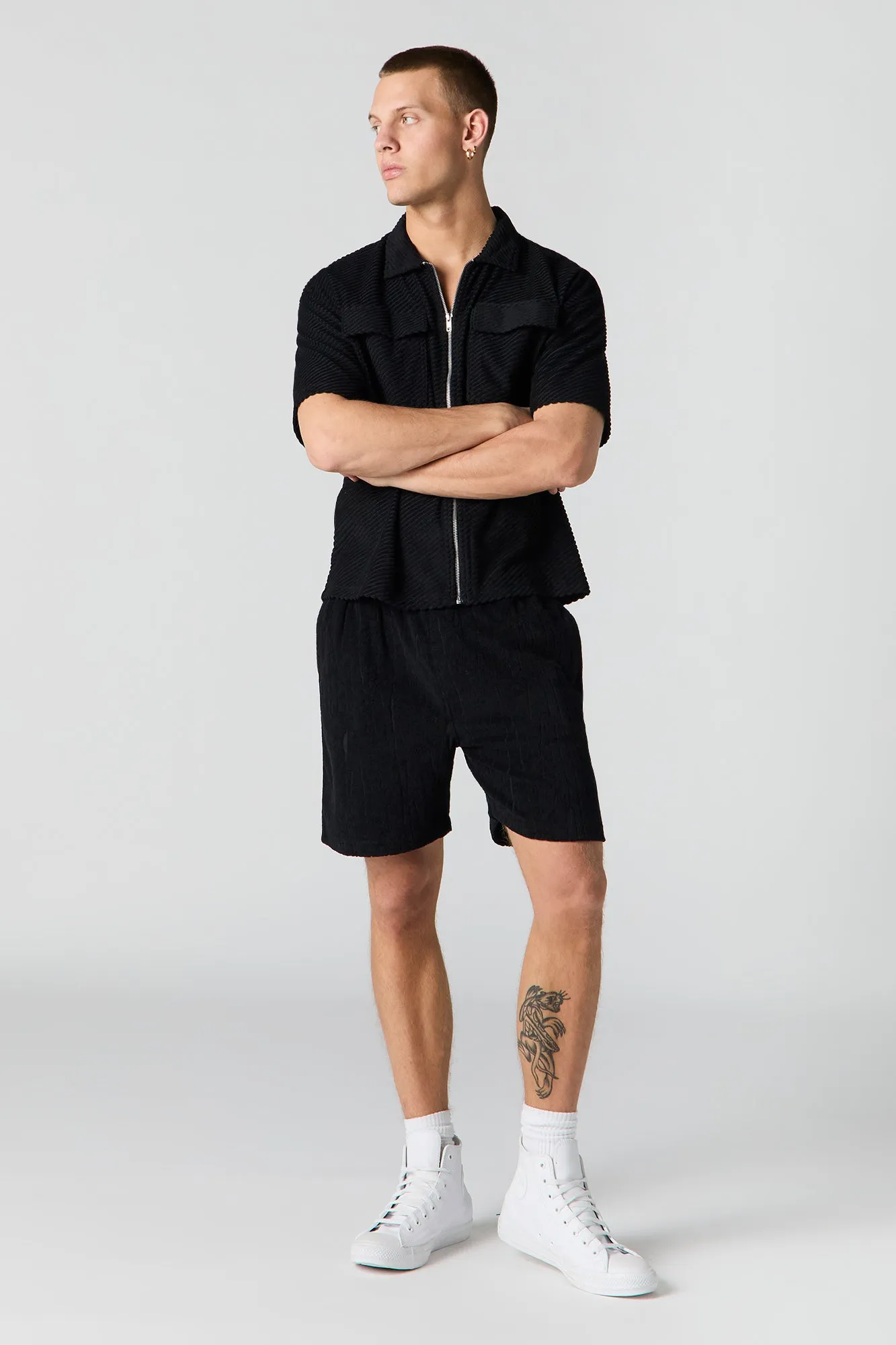 Textured Terry Short sold by Urban Planet product image thumbnail 5