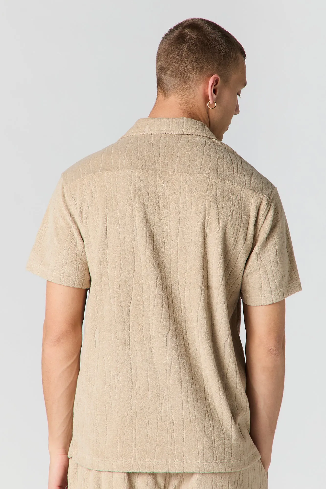 Haut boutonné en tissu éponge texturé sold by Urban Planet product image thumbnail 2