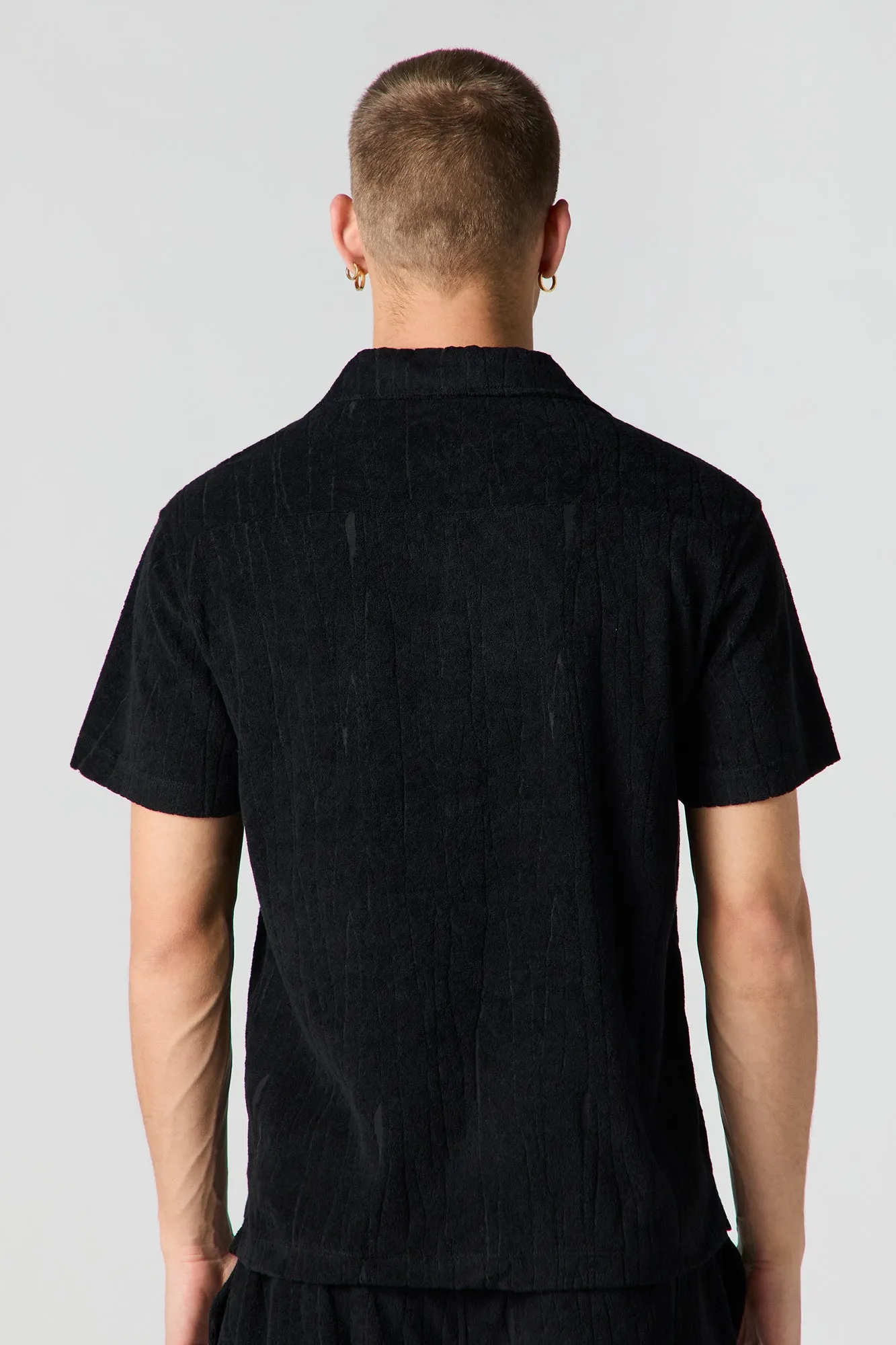 Haut boutonné en tissu éponge texturé sold by Urban Planet product image thumbnail 5