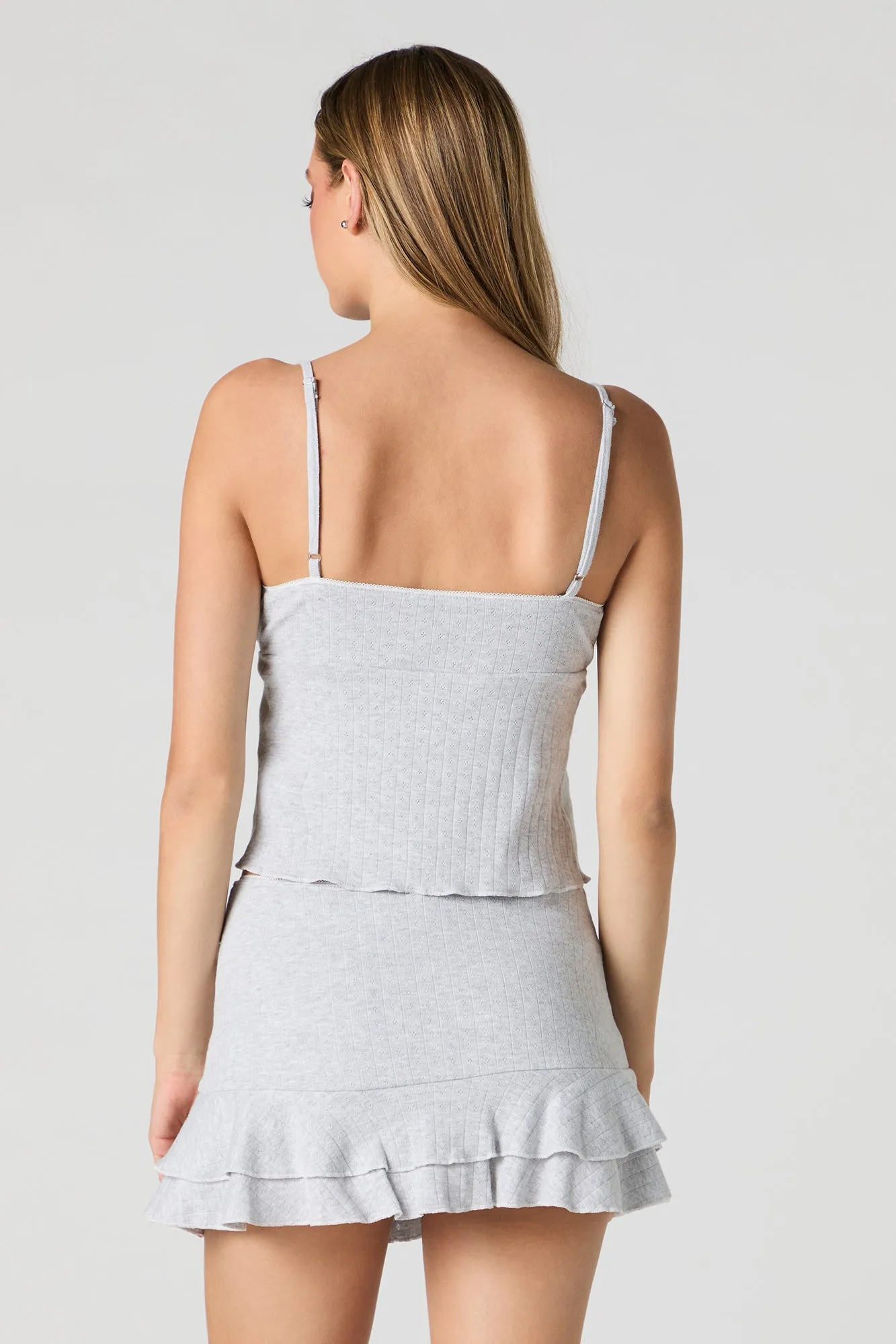 Camisole fluide en tricot de pointelle sold by Urban Planet product image thumbnail 2