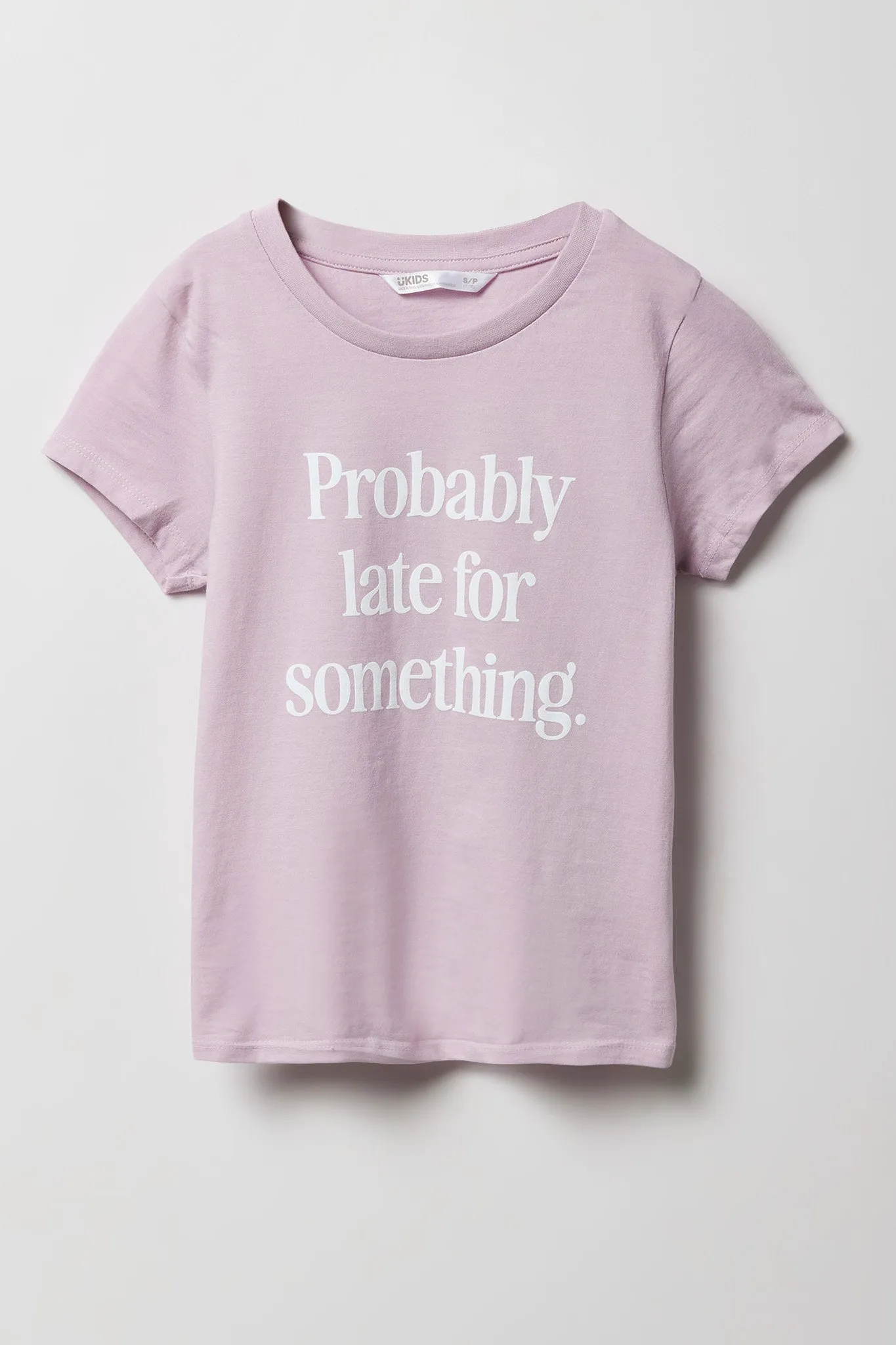 Girls Probably Late Graphic T-Shirt sold by Urban Planet