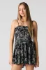 Smocked Dipped Waist Mini Romper sold by Urban Planet