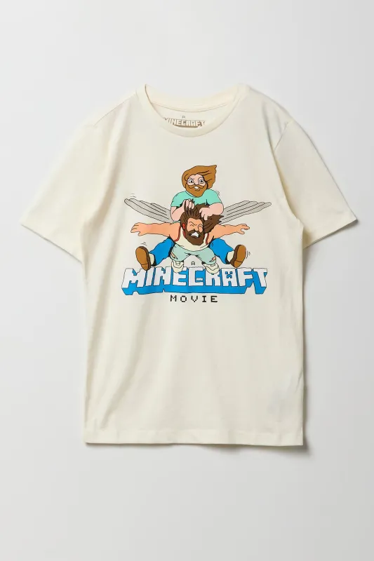 T-shirt à imprimé Minecraft Movie pour enfants sold by Urban Planet
