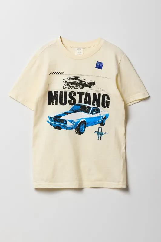 T-shirt à imprimé Ford Mustang pour enfants sold by Urban Planet