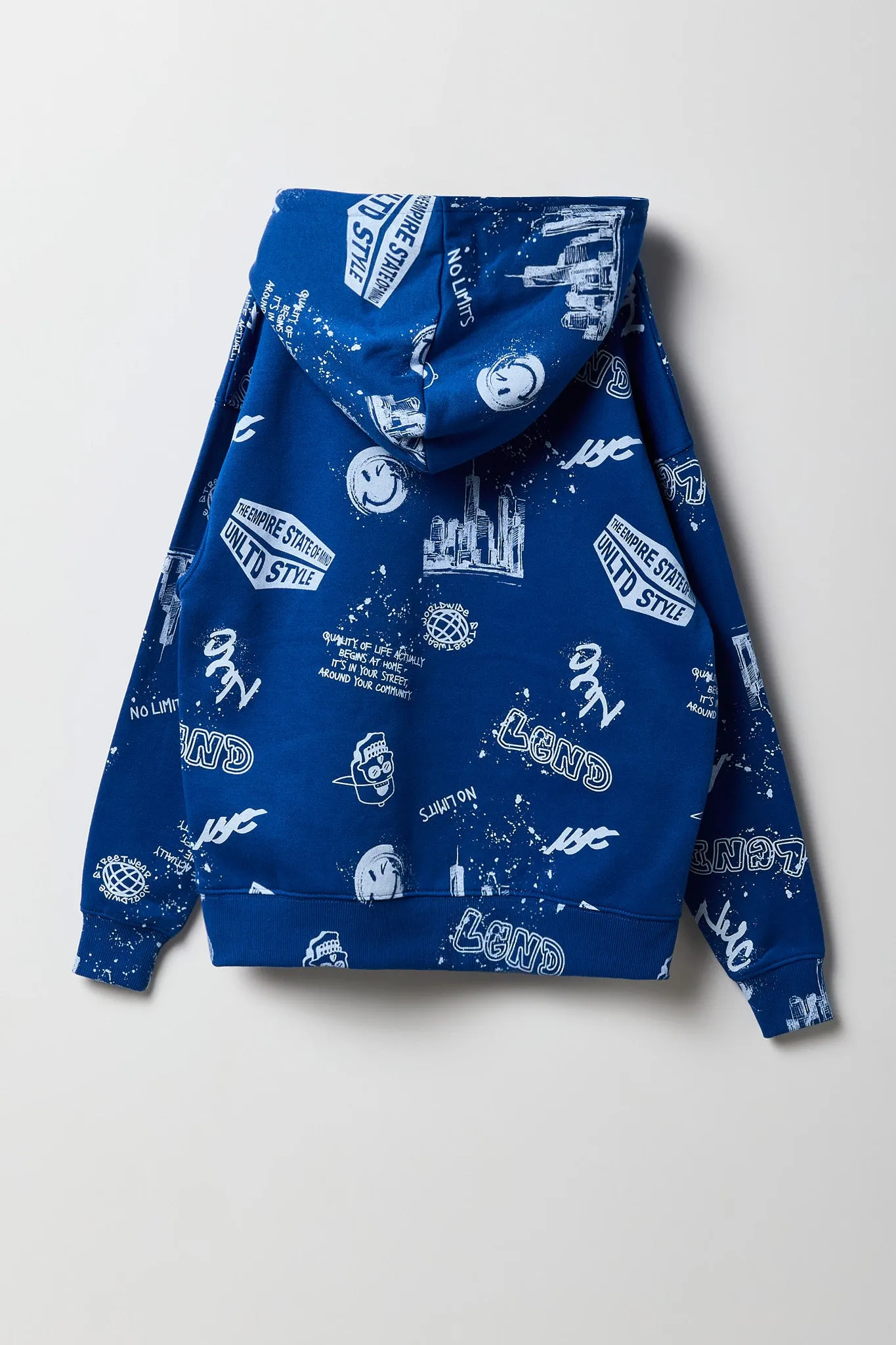 Haut à capuchon en molleton avec imprimé New York pour enfants sold by Urban Planet product image thumbnail 2