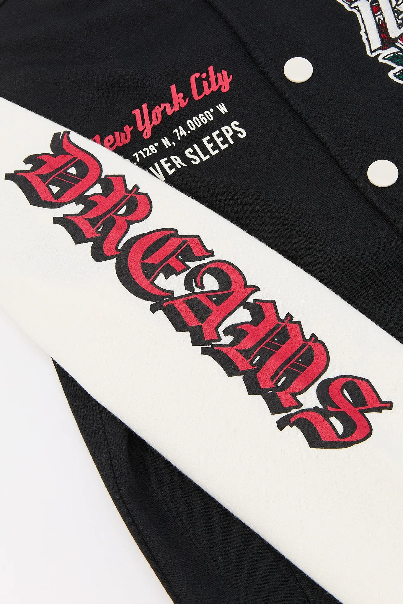 Blouson de style universitaire en molleton avec motif brodé pour enfants sold by Urban Planet product image thumbnail 3