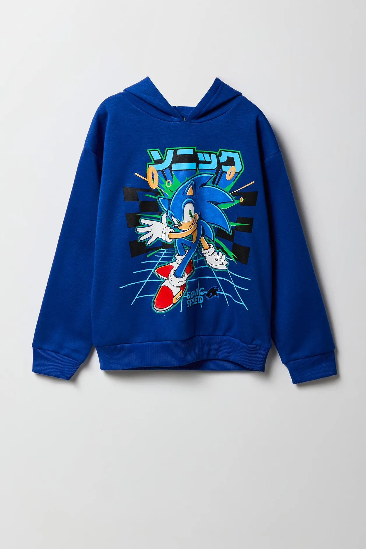 Haut à capuchon en molleton à imprimé Sonic pour enfants sold by Urban Planet product image thumbnail 5
