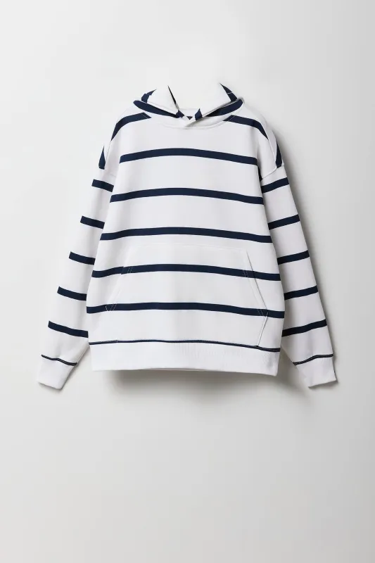 Haut à capuchon en molleton rayé pour enfants sold by Urban Planet