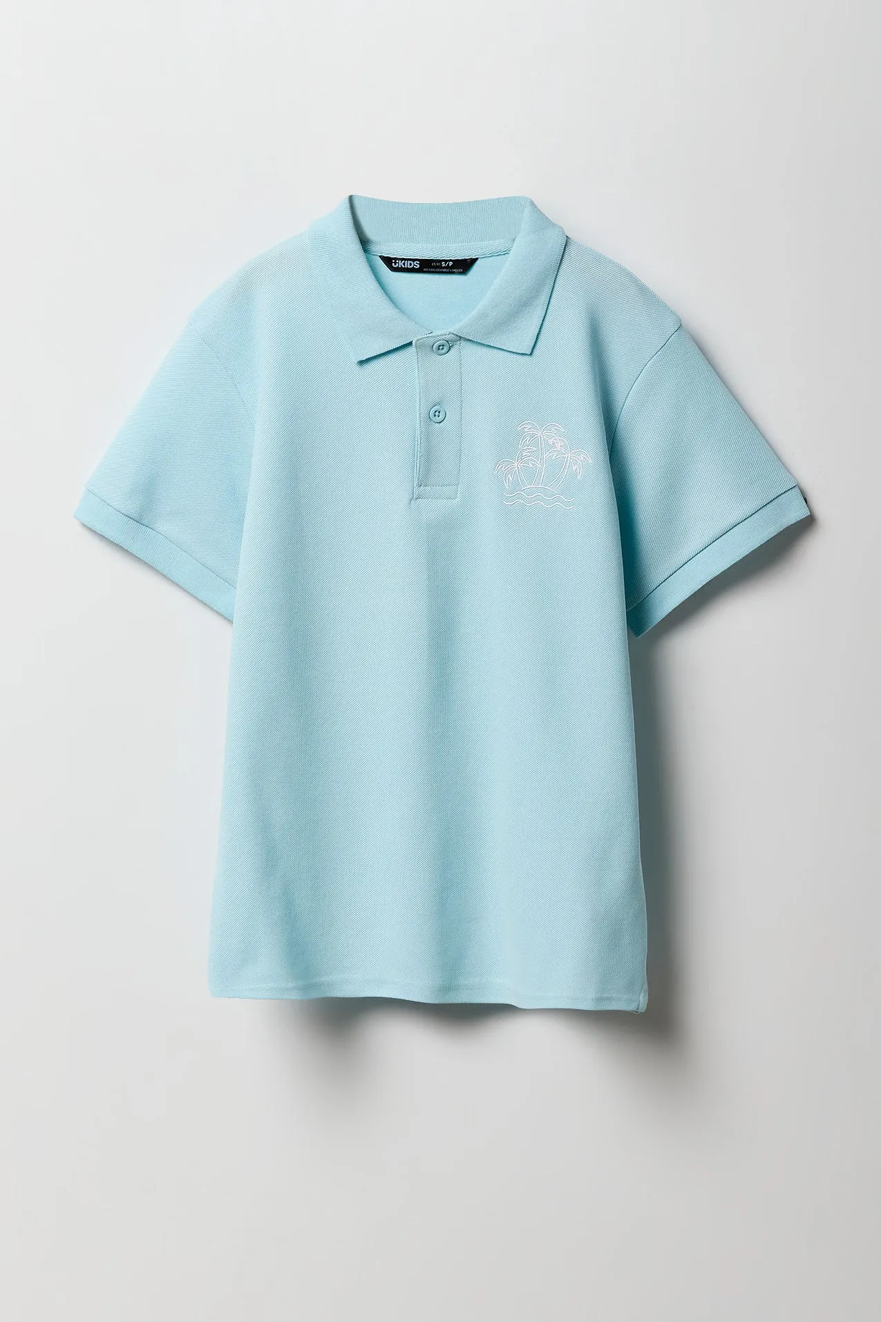 Boys Palm Tree Embroidered Polo sold by Urban Planet