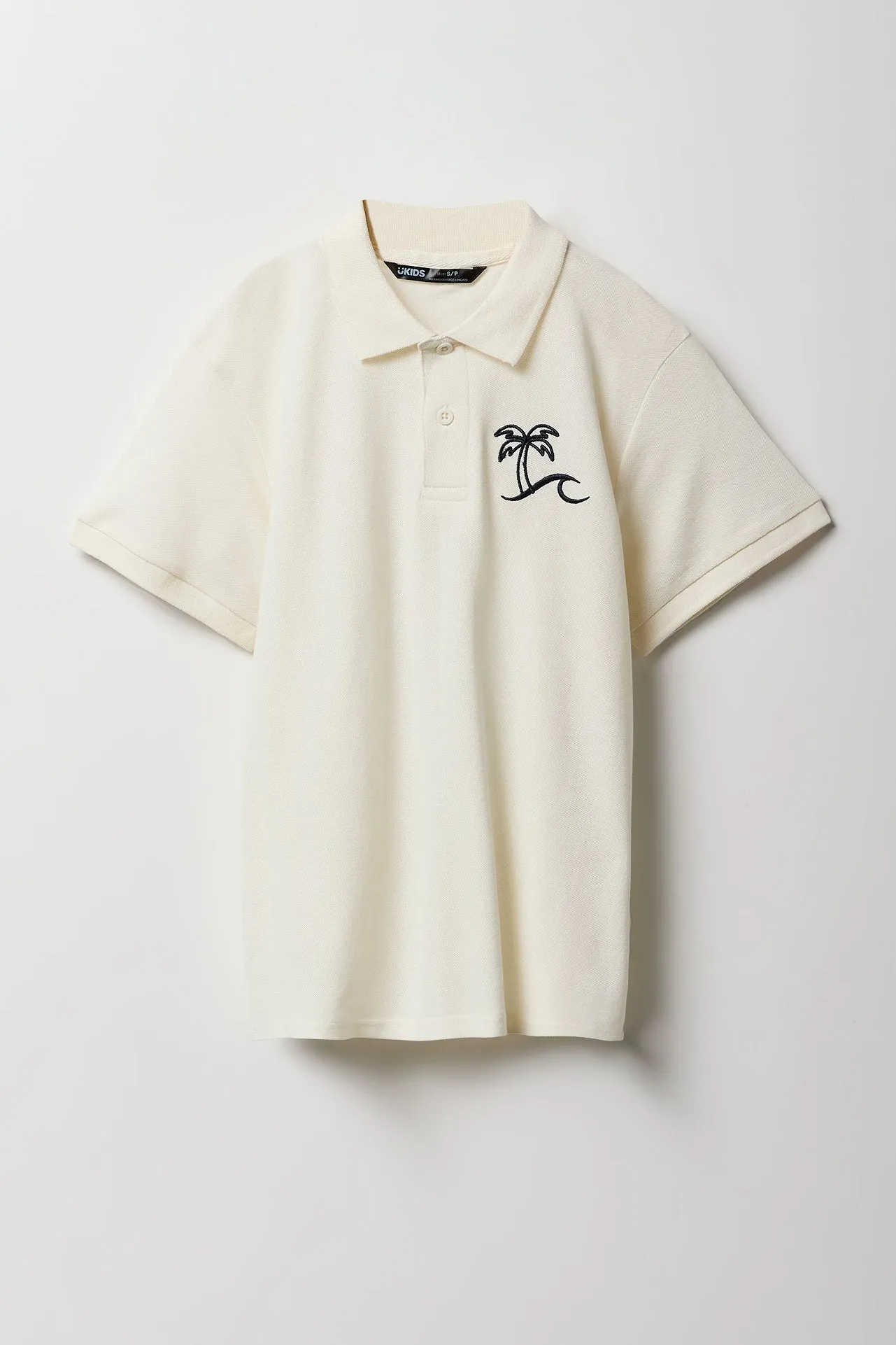 Boys Palm Tree Embroidered Polo sold by Urban Planet product image thumbnail 3