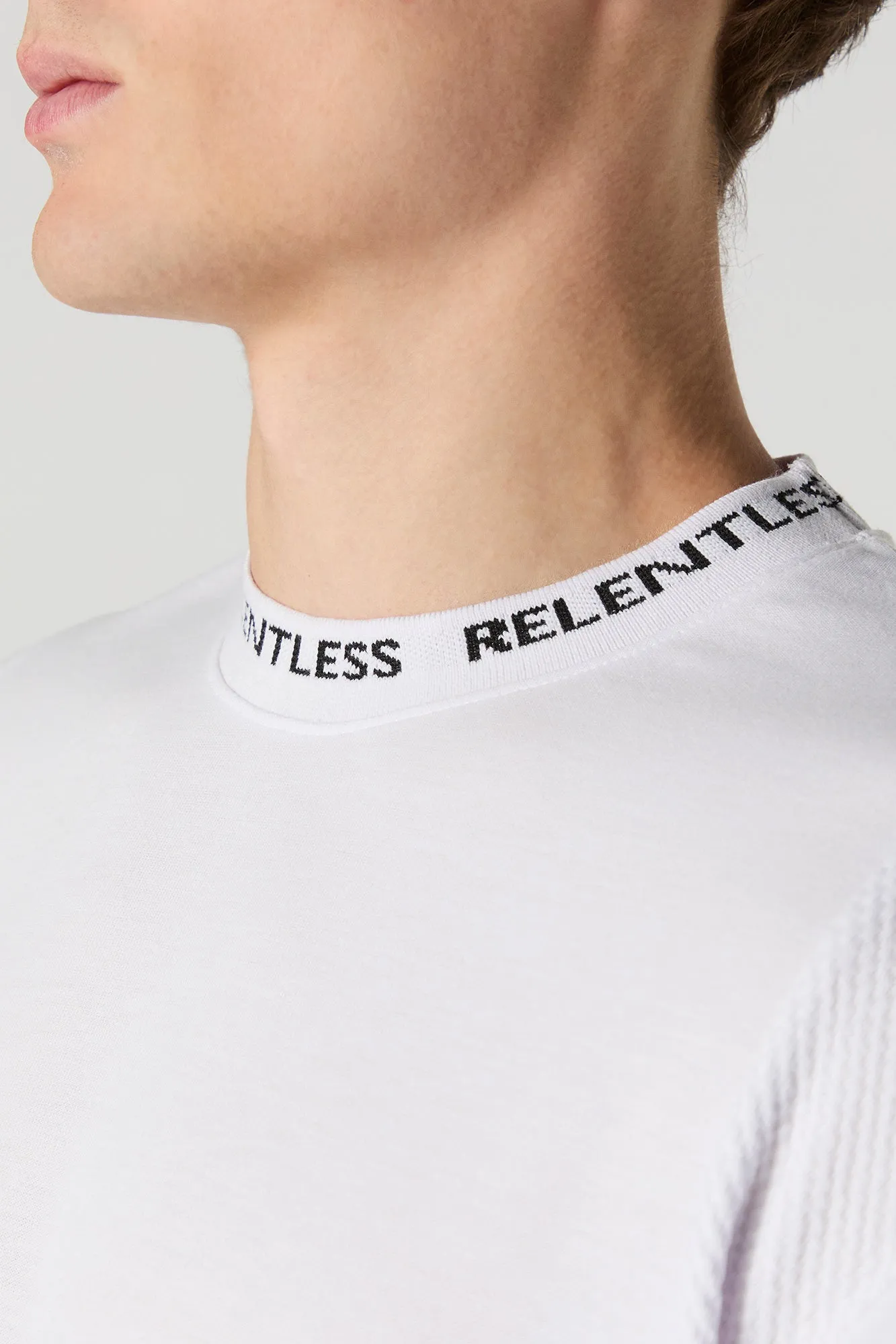 Relentless Jacquard Knit Textured T-Shirt sold by Urban Planet product image thumbnail 4