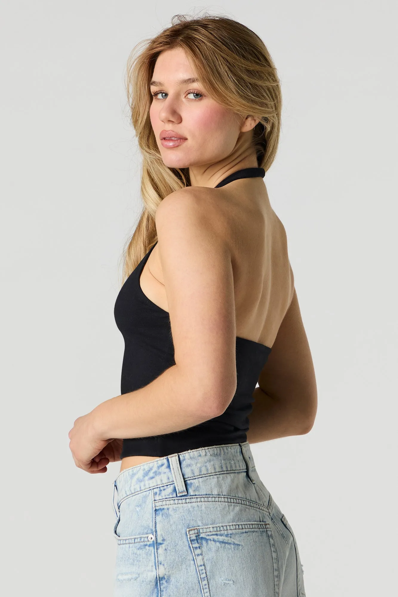 Solid Halter Top sold by Urban Planet product image thumbnail 5
