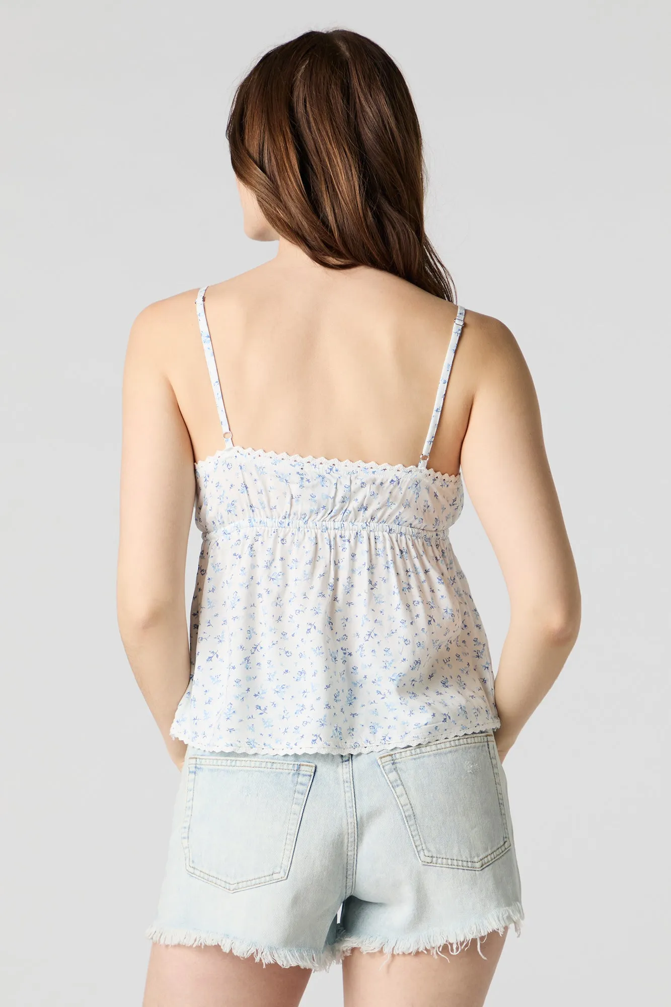 Camisole de style nuisette à surplis fleurie sold by Urban Planet product image thumbnail 5
