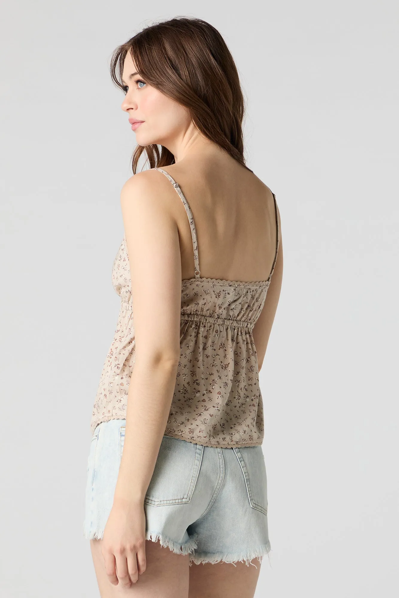 Camisole de style nuisette à surplis fleurie sold by Urban Planet product image thumbnail 2