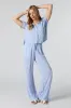 Crinkle Oversized Button-Up Top sold by Urban Planet