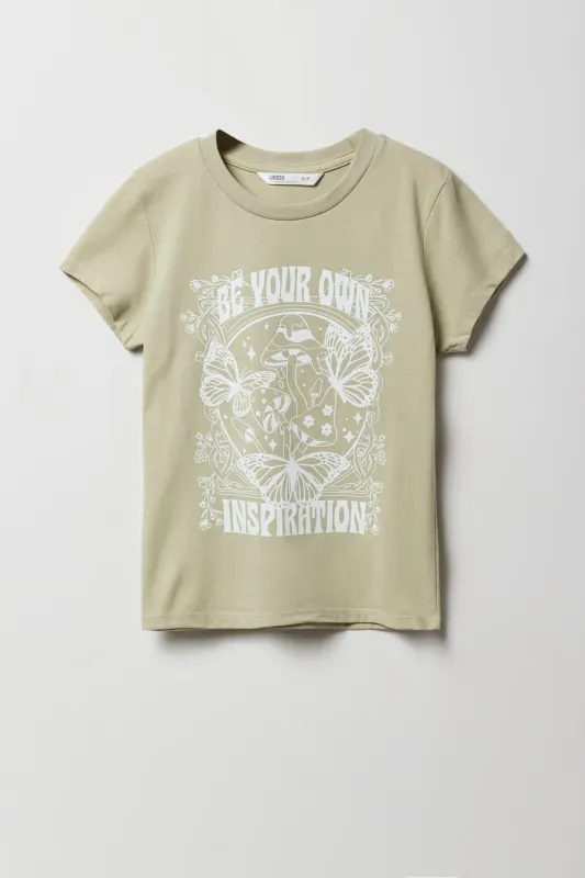 T-shirt à imprimé Be Your Own Inspiration pour fille sold by Urban Planet