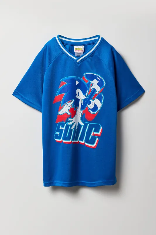 Jersey en filet à imprimé Sonic the Hedgehog pour garçon sold by Urban Planet