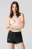 Black Wash Distressed Vintage Denim Short sold by Urban Planet