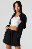 Linen-Blend Drawstring Short sold by Urban Planet