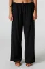 Pantalon à jambe large en mélange de lin avec barillets latéraux sold by Urban Planet