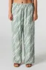 Pantalon à jambe large en mélange de lin avec barillets latéraux sold by Urban Planet