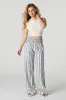Linen-Blend Smocked Waist Palazzo Pant sold by Urban Planet