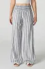 Linen-Blend Smocked Waist Palazzo Pant sold by Urban Planet