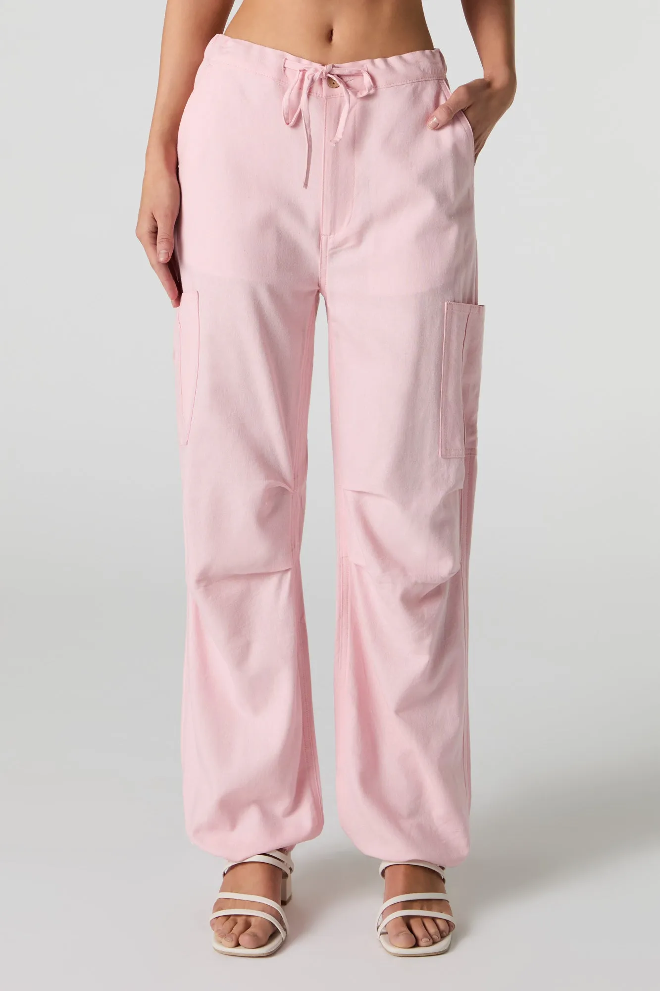 Linen-Blend Cuffed Cargo Pant sold by Urban Planet product image thumbnail 5