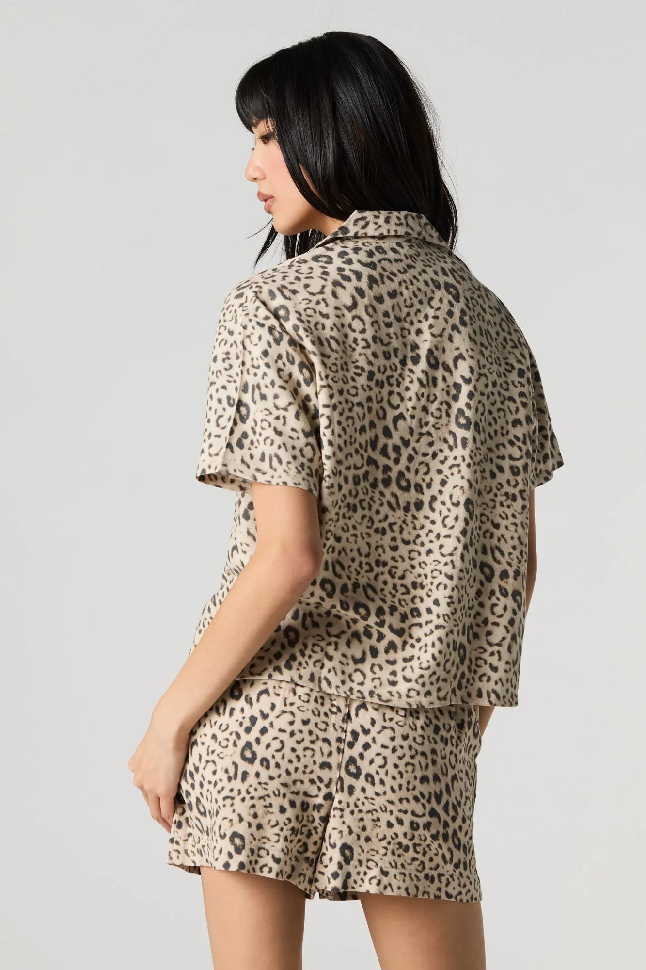 Linen-Blend Drawstring Short sold by Urban Planet product image thumbnail 2