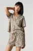 Short en mélange de lin à taille coulissante sold by Urban Planet