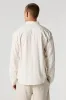 Linen-Blend Button-Up Long Sleeve Top sold by Urban Planet