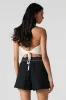 Linen-Blend Smocked Waist Short sold by Urban Planet