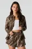 Linen-Blend Button-Up Long Sleeve Top sold by Urban Planet