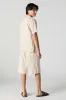 Linen-Blend Longline Short sold by Urban Planet