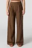 Linen-Blend Pleated Wide Leg Pant sold by Urban Planet